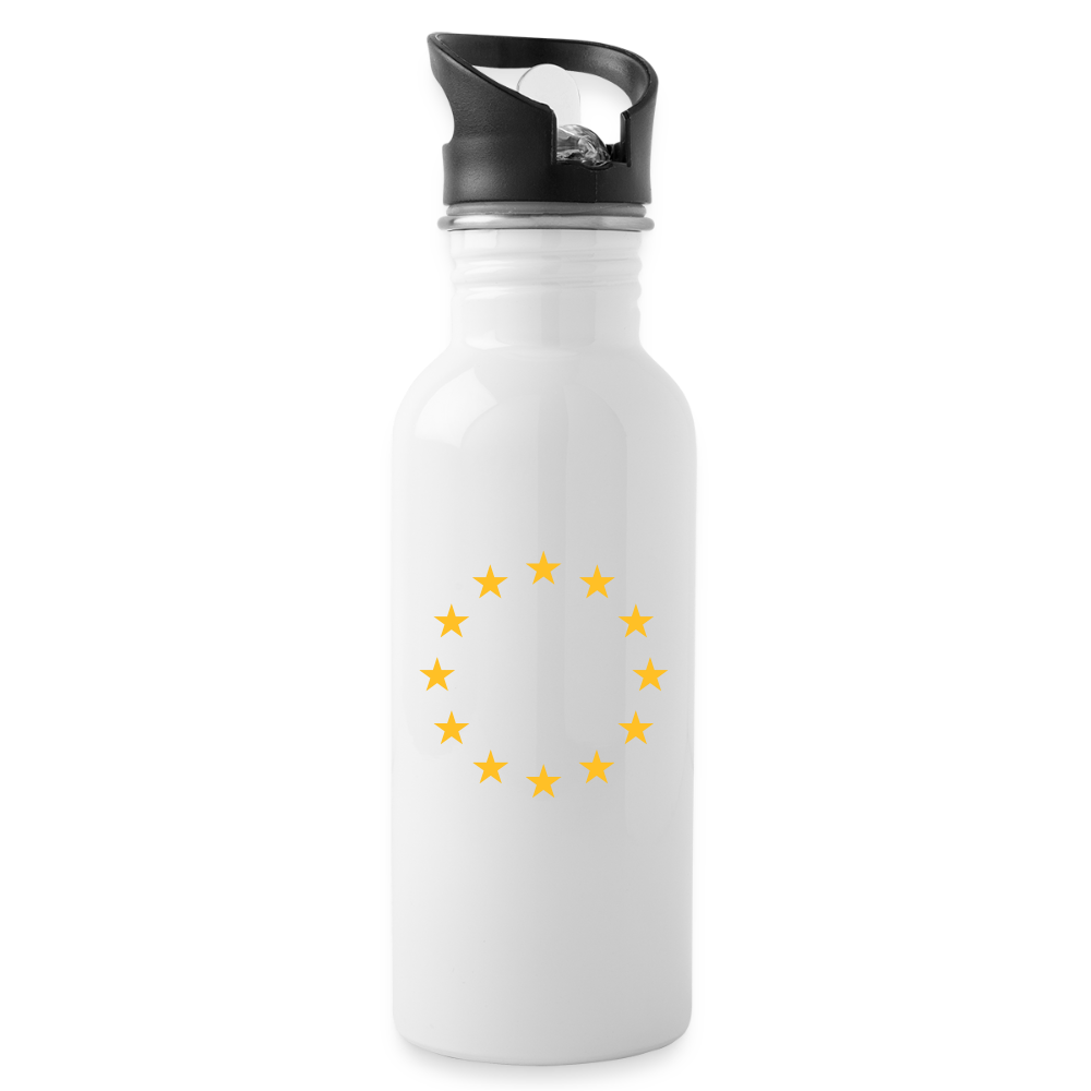 "12-Stars" - Water Bottle - white