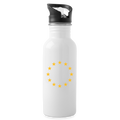 "12-Stars" - Water Bottle - white
