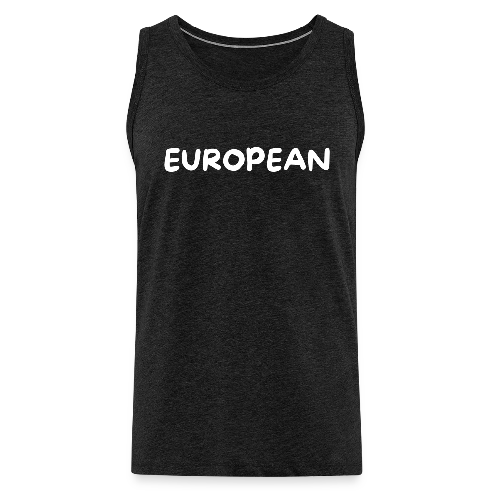 "EUROPEAN" - Männer Premium Tank Top - charcoal grey