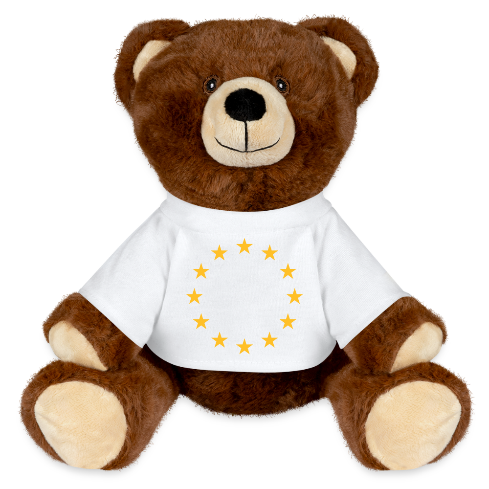"12-Stars" - MiniFeet® RecycelBär® Teddy Bear Brown - white