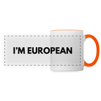 "I'M EUROPEAN" - Tasse - white/orange