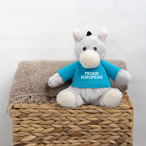 "PROUD EUROPEAN" - MiniFeet® Esel Pelle - atoll blue