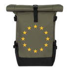 "12-Stars" - Roll Top Backpack - olive/black