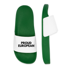 "PROUD EUROPEAN" - Männer Badelatschen - dark green
