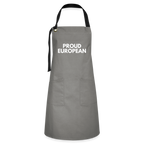 "PROUD EUROPEAN" - Kontrastschürze - grey/black