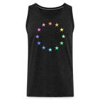 Men’s Premium Tank Top - "12 Stars - LGBTQ" - charcoal grey