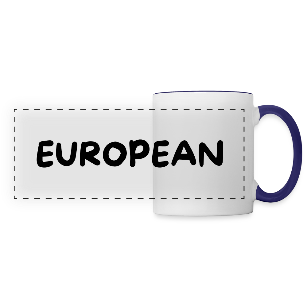 "EUROPEAN" - Tasse - white/cobalt blue