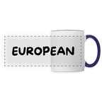 "EUROPEAN" - Tasse - white/cobalt blue