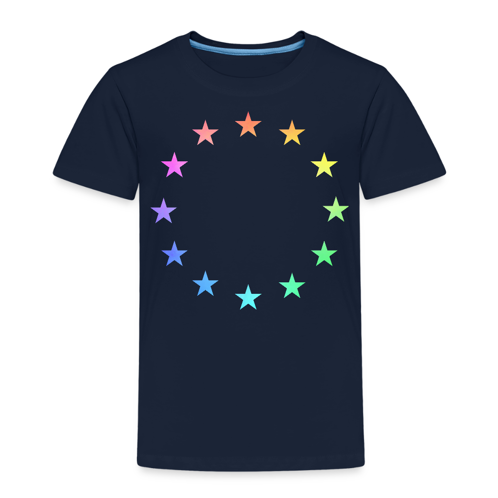 Kids' Premium T-Shirt - "12 Stars - LGBTQ" - navy