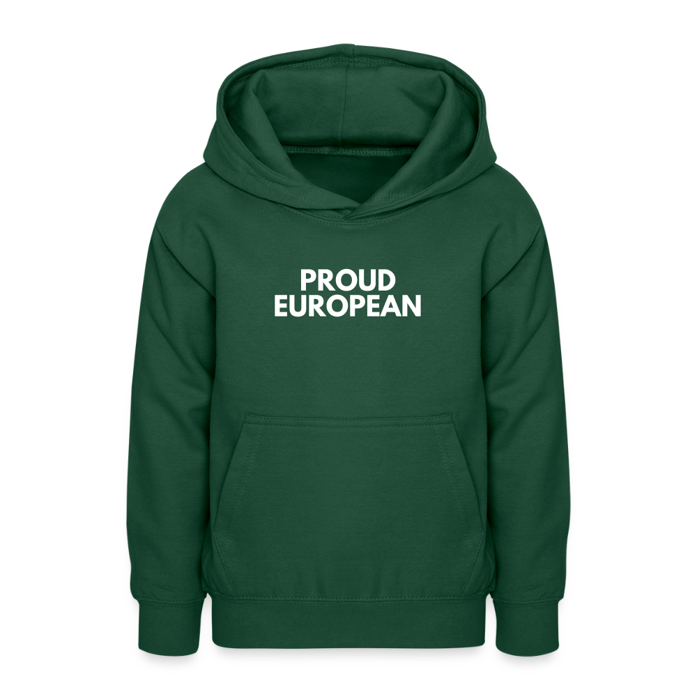 "PROUD EUROPEAN" - Teenager Hoodie - bottle green