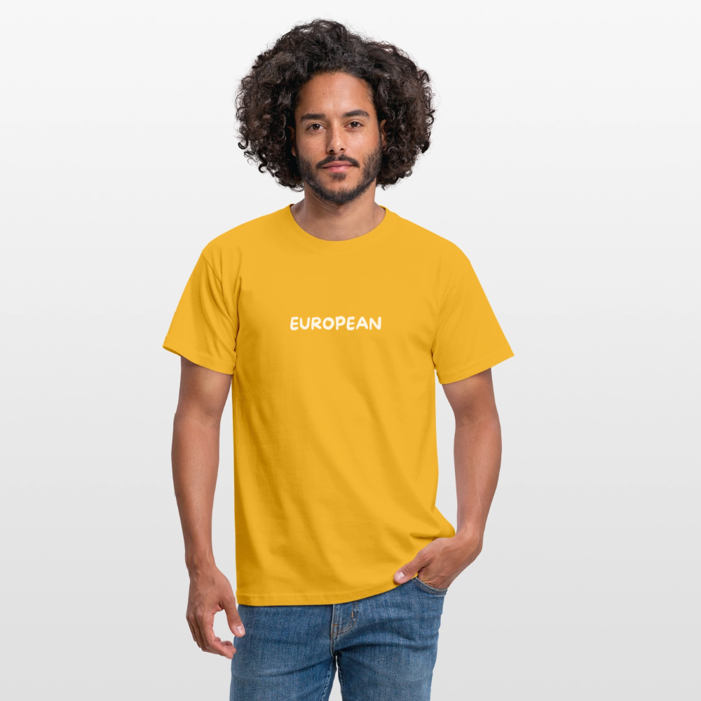 "EUROPEAN" Männer T-Shirt - yellow