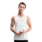 Men’s Premium Tank Top - "12 Stars - LGBTQ" - white