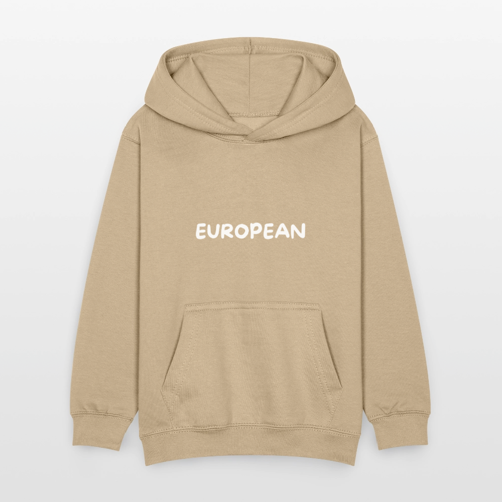 "EUROPEAN" - Kinder Hoodie - sand