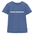 "PROUD EUROPEAN" - Kinder Premium T-Shirt - stone blue
