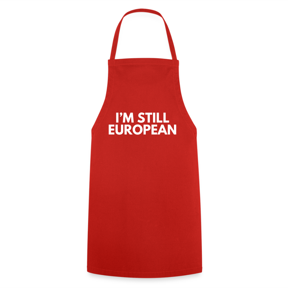 "I'M STILL EUROPEAN" - Kochschürze - red