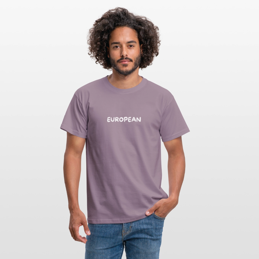"EUROPEAN" Männer T-Shirt - purple-grey 