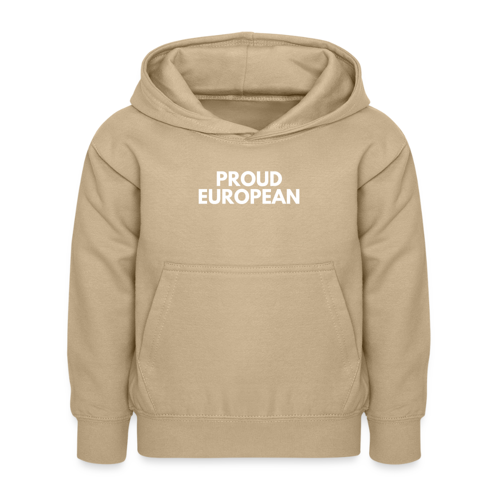 "PROUD EUROPEAN" - Kinder Hoodie - sand