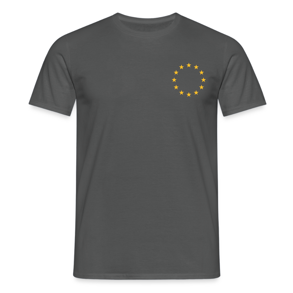 "12-Sterne-mini" Männer T-Shirt - charcoal grey