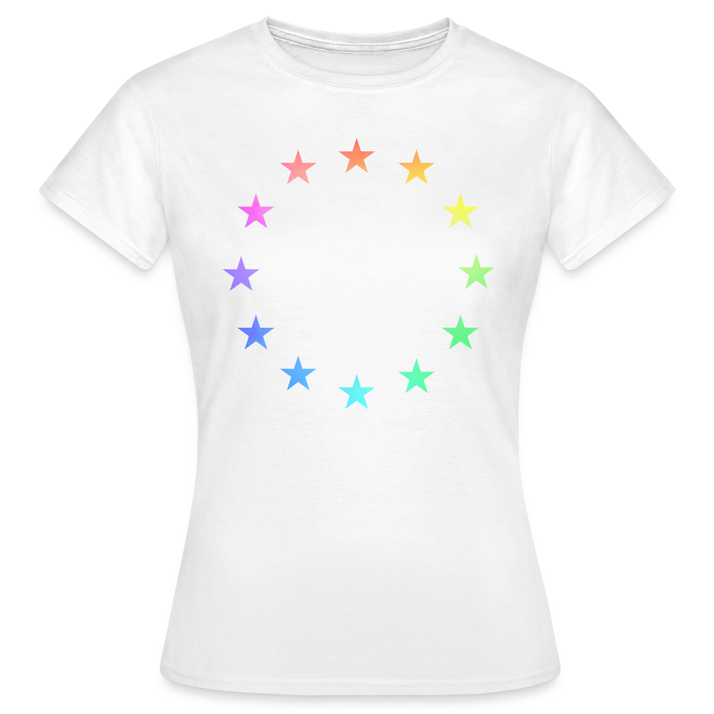 Women's T-Shirt - "12 Stars - LGBTQ" - white