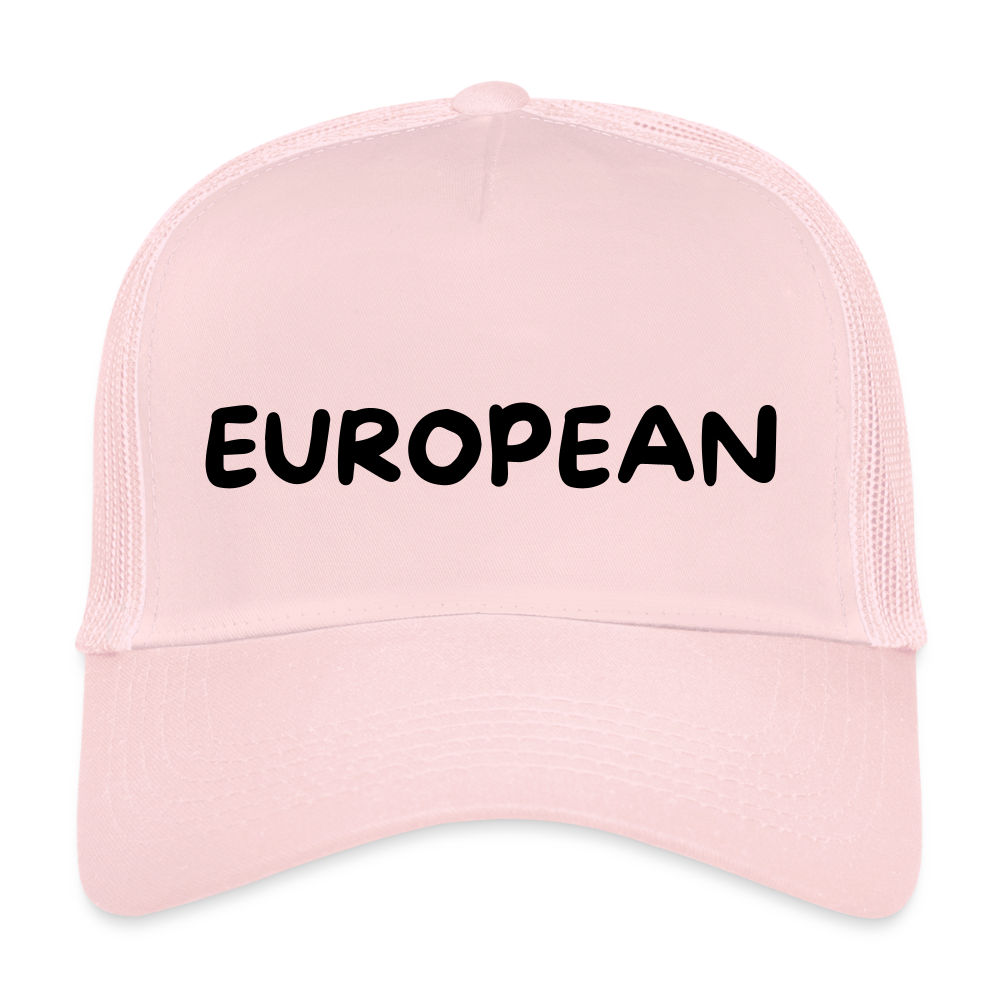 "EUROPEAN" - Trucker Cap - pale pink