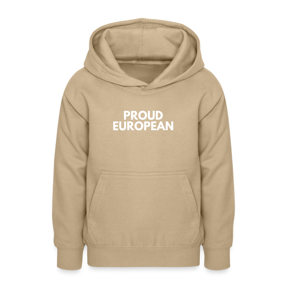 "PROUD EUROPEAN" - Teenager Hoodie - sand