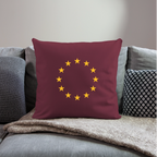 "12-Stars" - Sofa pillow with filling 45cm x 45cm - burgundy