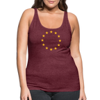 "12-Stars" - Women’s Premium Tank Top - heather burgundy