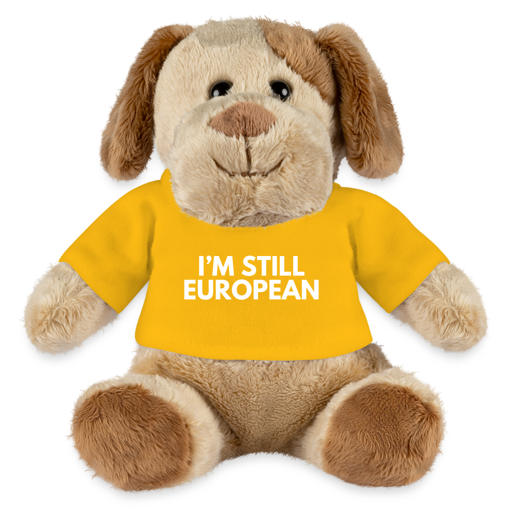 "I'M STILL EUROPEAN" - MiniFeet® Hund Helge - sun yellow