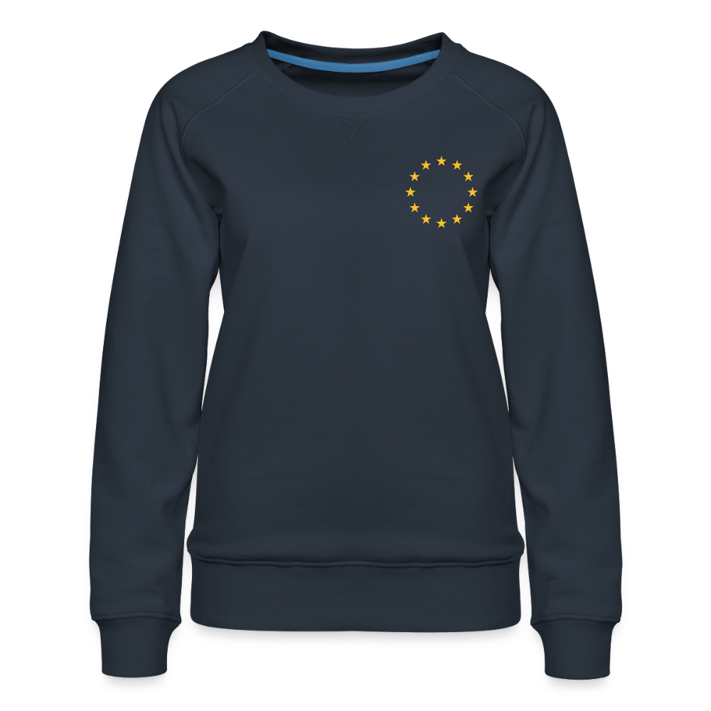"12-stars-mini" - Frauen Premium Pullover - navy