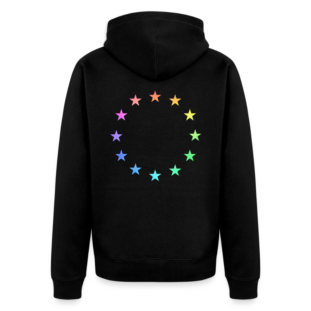 Men's Premium Hooded Jacket - "12 Stars - LGBTQ" - black
