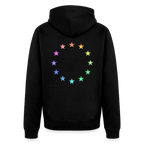 Men's Premium Hooded Jacket - "12 Stars - LGBTQ" - black
