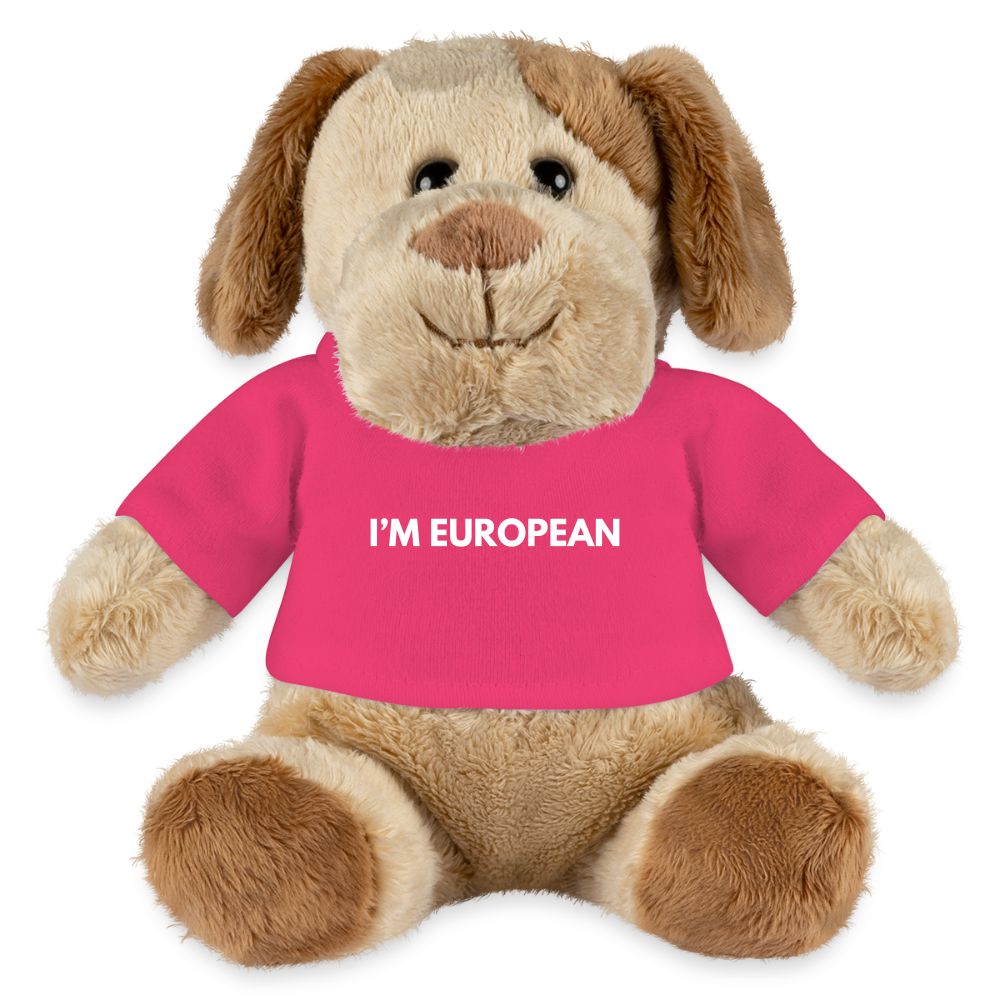 "I'M EUROPEAN" - MiniFeet® Hund Helge - pink