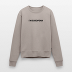 "I'M EUROPEAN" Frauen Premium Pullover - taupe