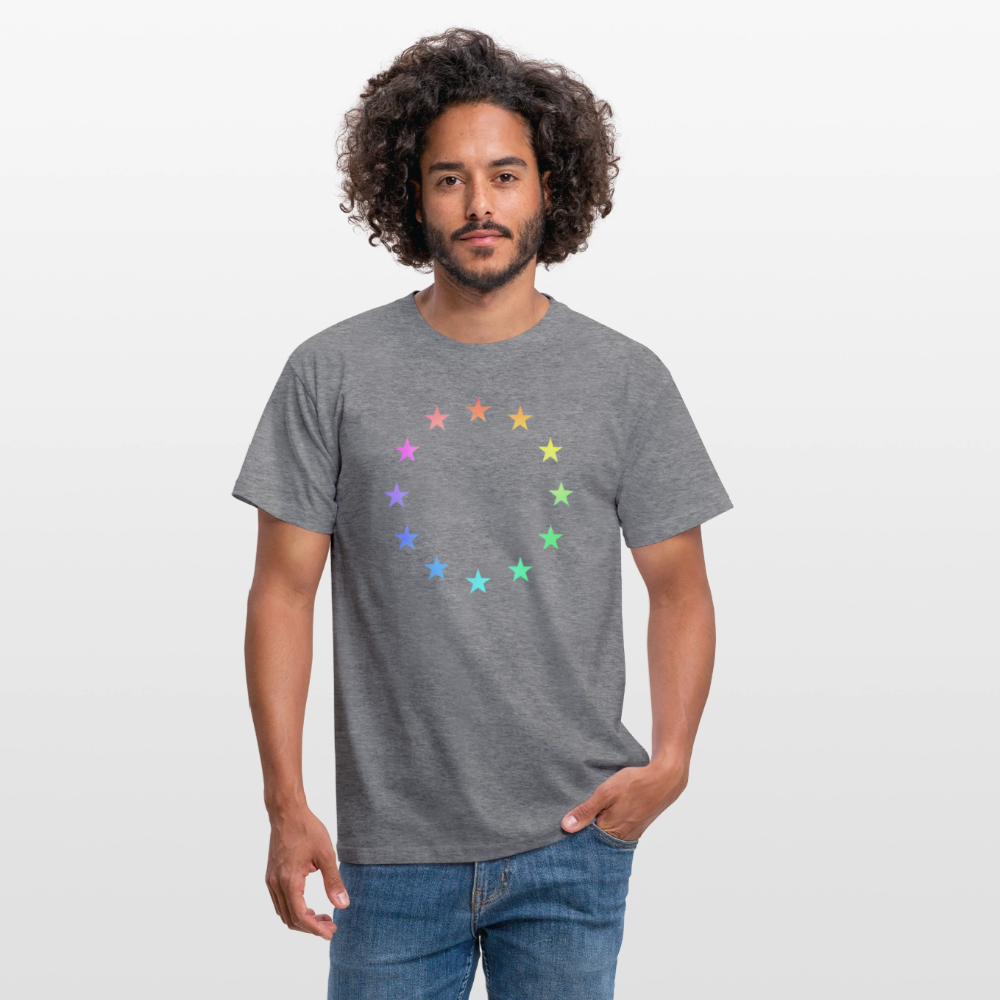 Men's T-Shirt - "12 Stars - LGBTQ" - graphite heather