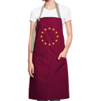 "12-Mini" - Artisan Apron - burgundy / desert sand