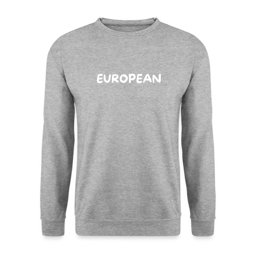 "EUROPEAN" - Unisex Pullover - salt & pepper