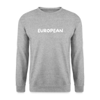 "EUROPEAN" - Unisex Pullover - salt & pepper