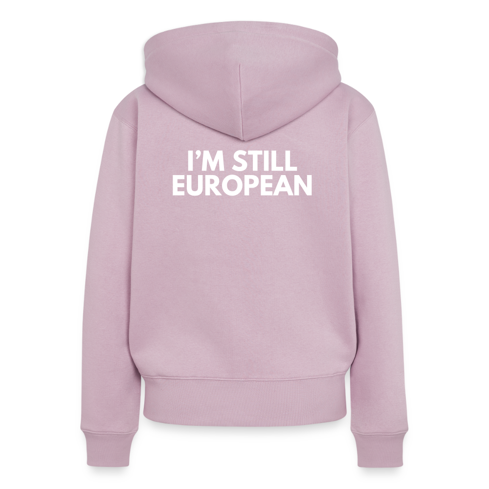 "EUROPEAN" - Frauen Premium Kapuzenjacke - dusky pink