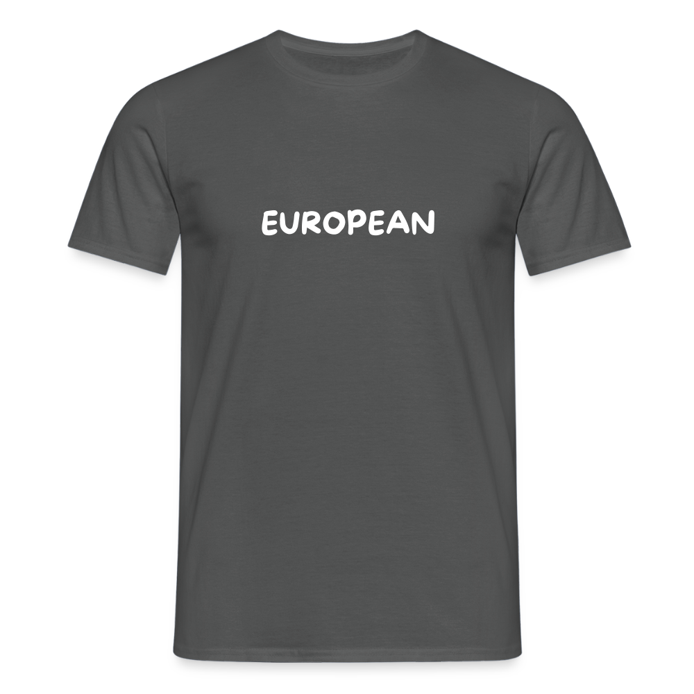 "EUROPEAN" Männer T-Shirt - charcoal grey