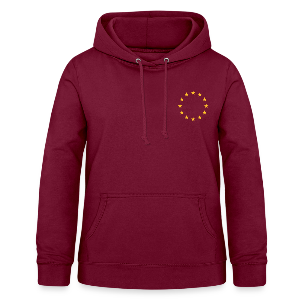 "12-stars-mini" - Frauen Hoodie - bordeaux
