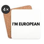 "I'M EUROPEAN Untersetzer (4er-Set) - white