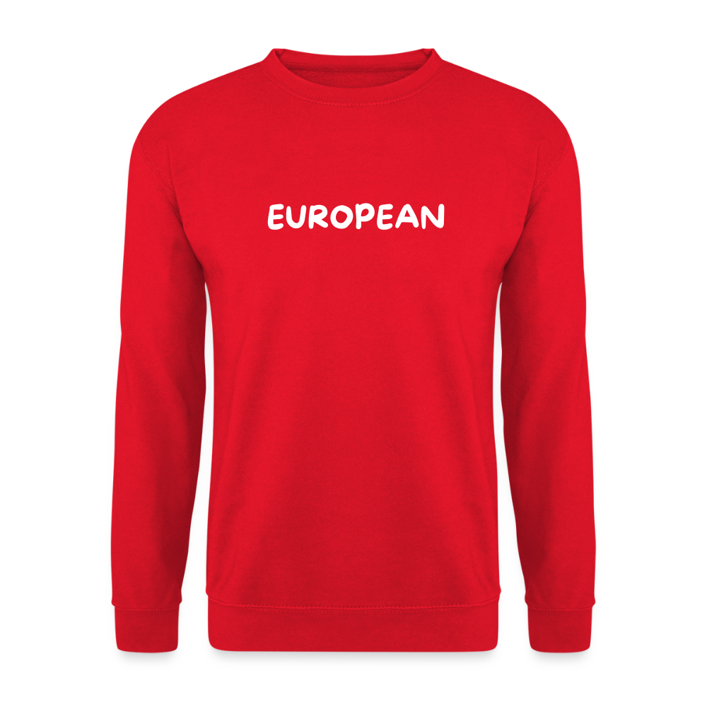 "EUROPEAN" - Unisex Pullover - red