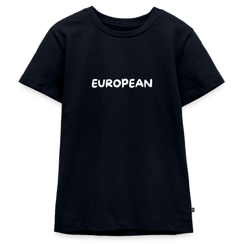 "EUROPEAN" - Teenager Premium T-Shirt - navy