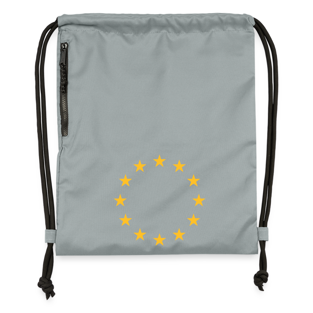 "12-Stars" - Gymsac made from recycled material - mineral charcoal grey