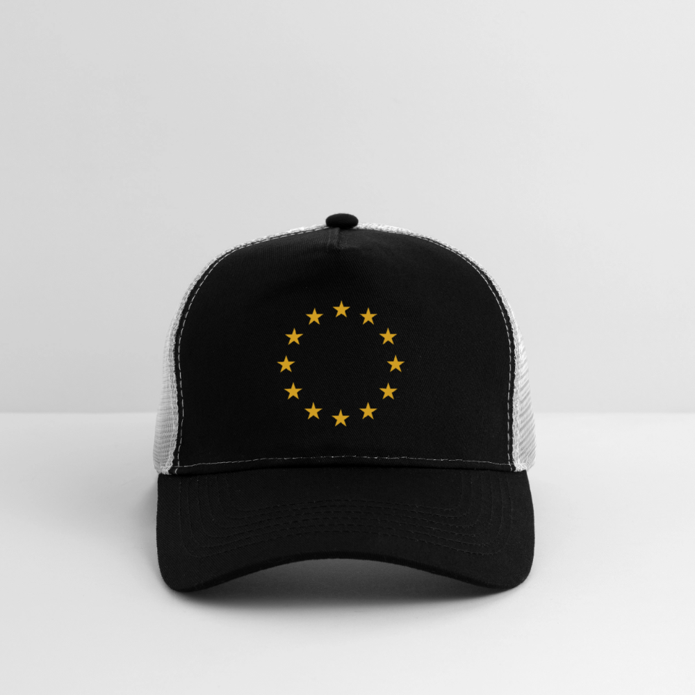 "12-Stars" - Trucker Cap - black/stone grey