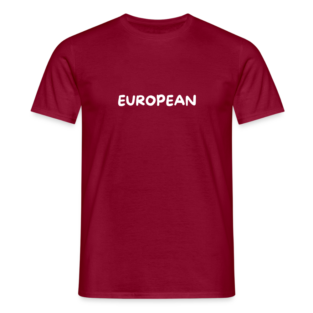 "EUROPEAN" Männer T-Shirt - brick red