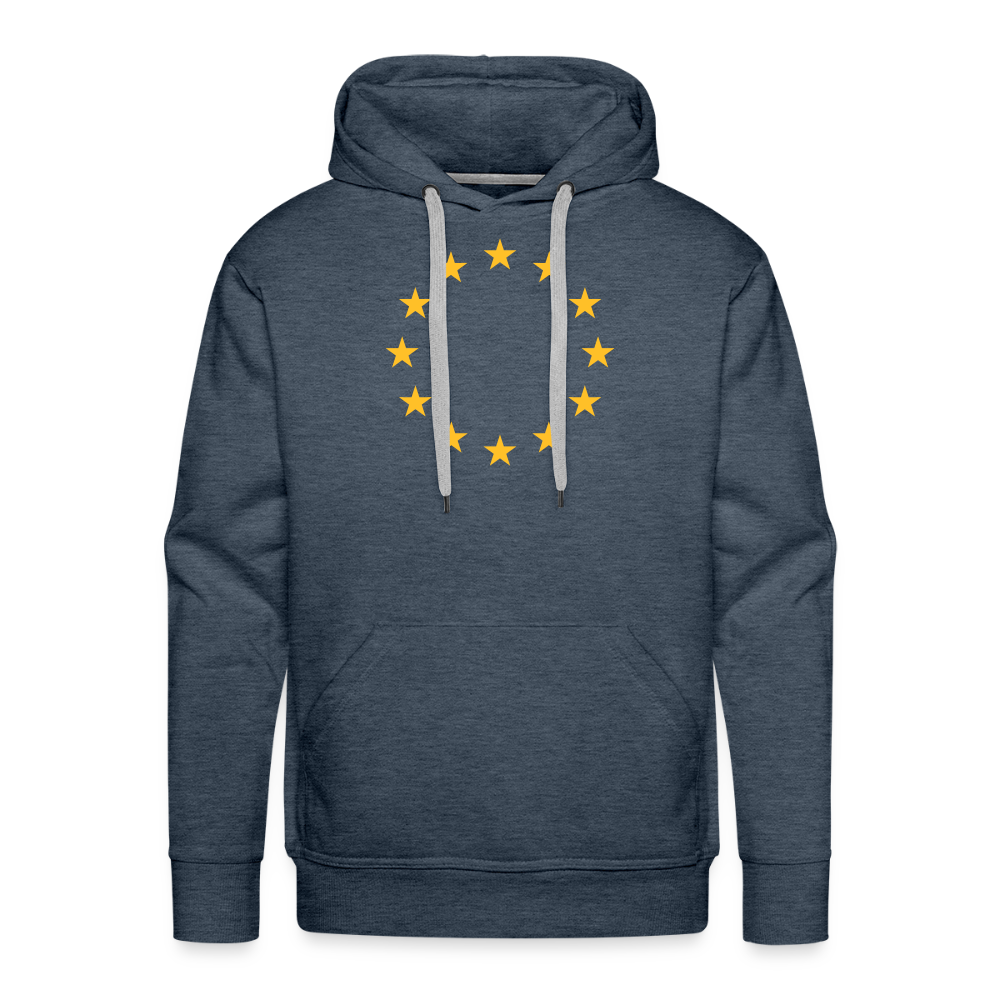 "12-Stars" - Men’s Premium Hoodie - heather denim