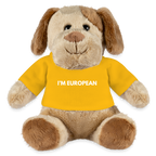 "I'M EUROPEAN" - MiniFeet® Hund Helge - sun yellow