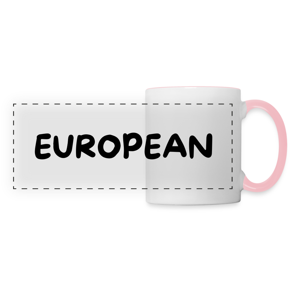"EUROPEAN" - Tasse - white/pink