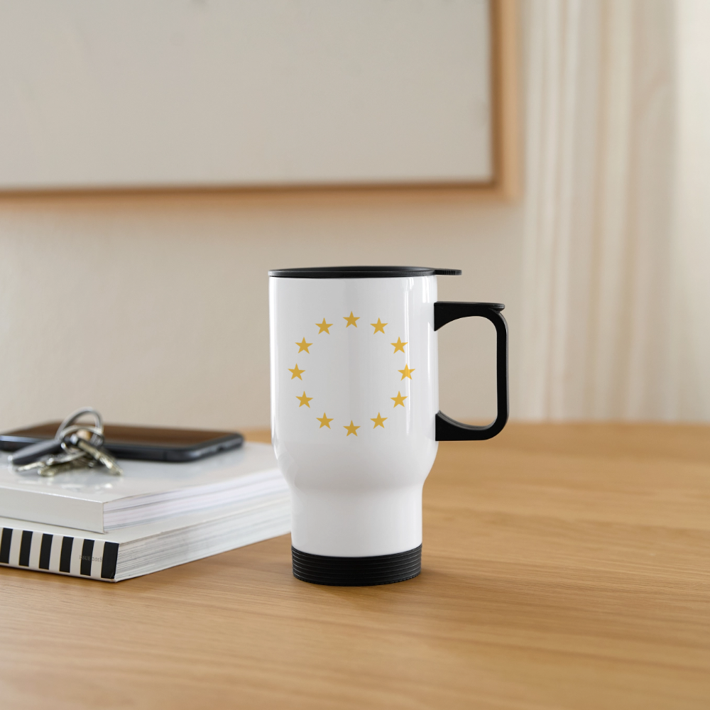 "12-Stars" - Travel Mug - white